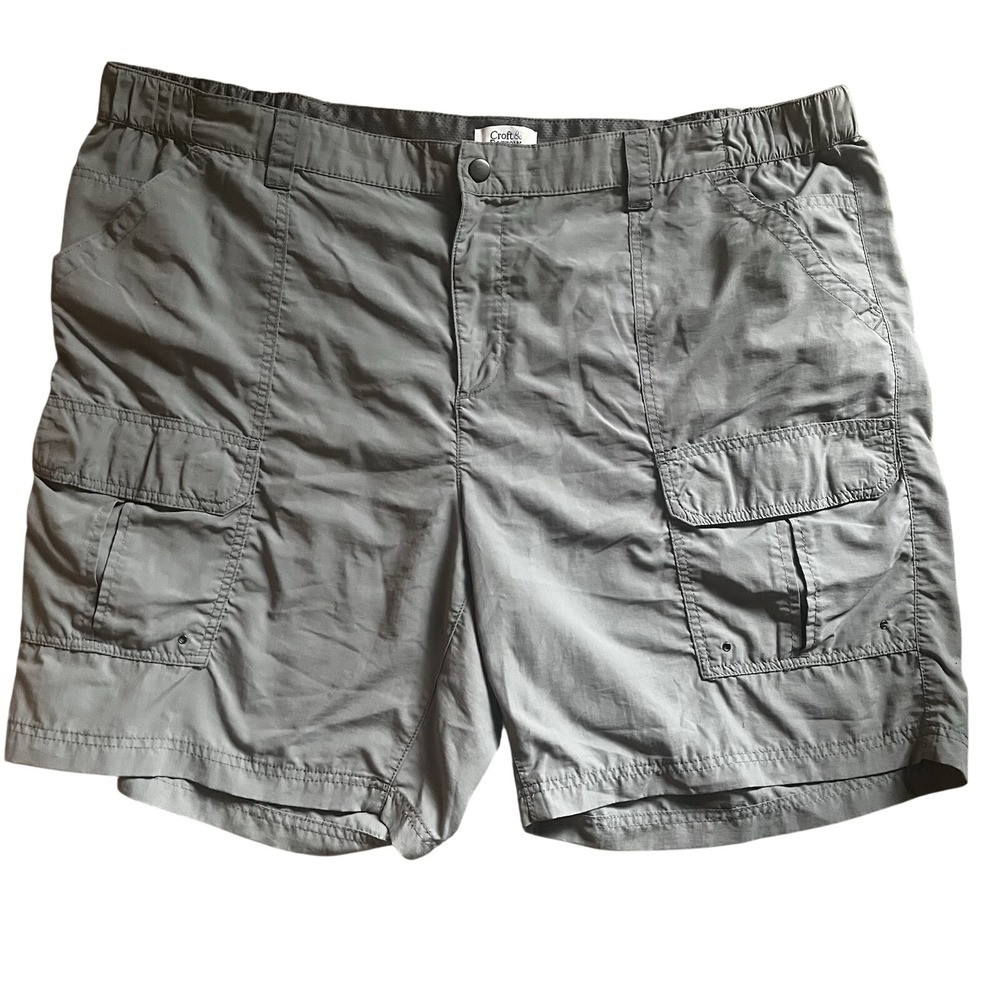Croft & Barrow Men's 48 Gray Cargo Shorts Lightweight‎